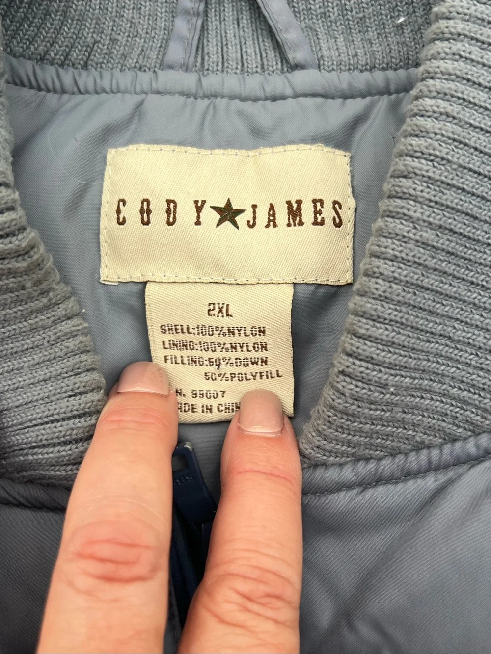 Cody James Full Zip Puffer Vest Men’s 2XL Western Ranchwear Cowboy Rodeo Apparel